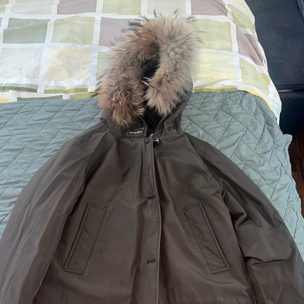 Woolrich coat Olive Green